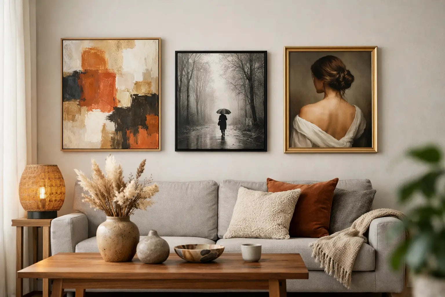 Betaalbare kunst voor woonkamer met karakter