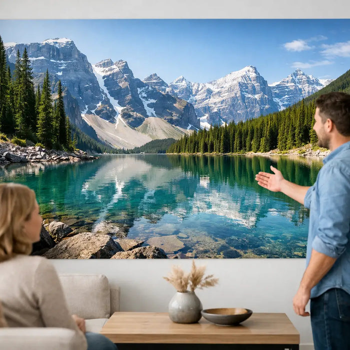 Grote fotoprint voor muur die perfect past