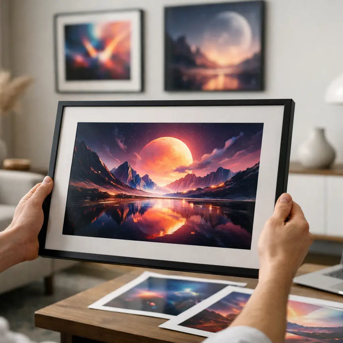 Digitale kunst print bestellen voor je interieur