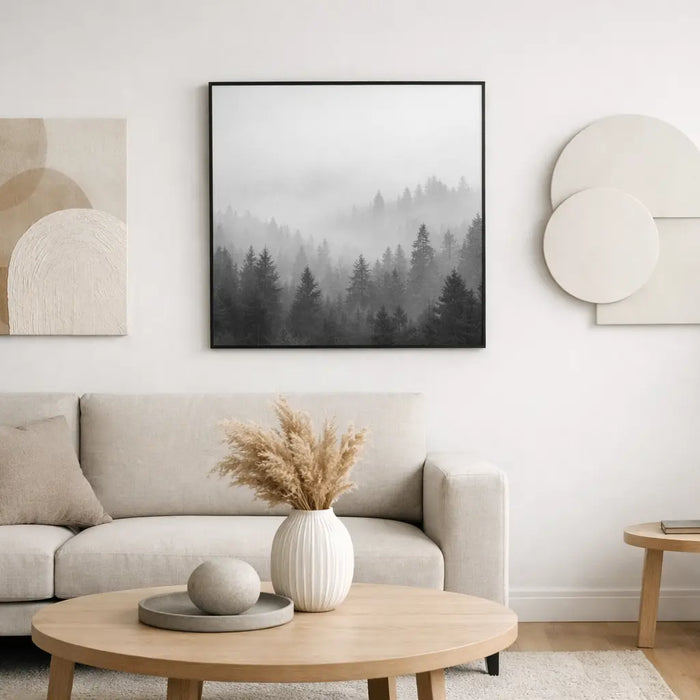 Wanddecoratie voor minimalistische woonkamer kiezen