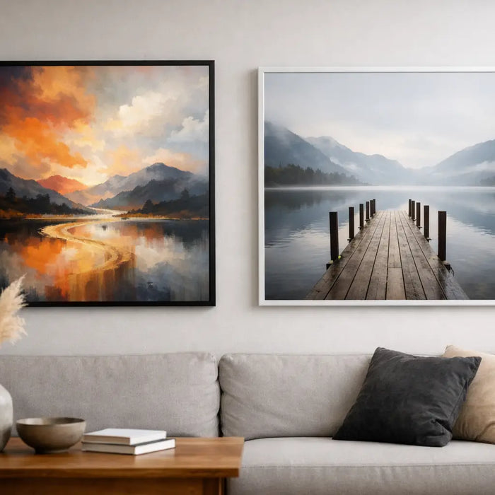 Kunstprint of stockfoto decoratie voor je muur?