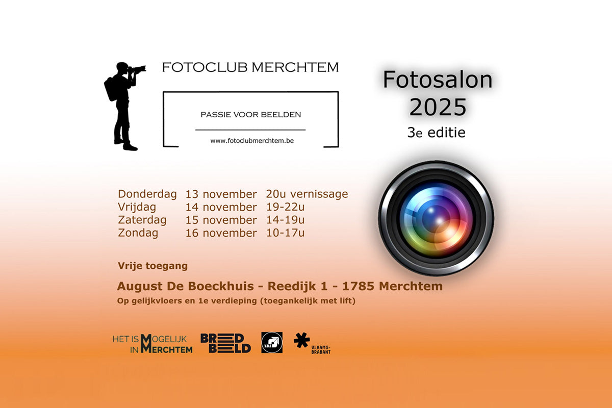 Fotoclub Merchtem organiseert grote tentoonstelling van 13 tot en met 16 november