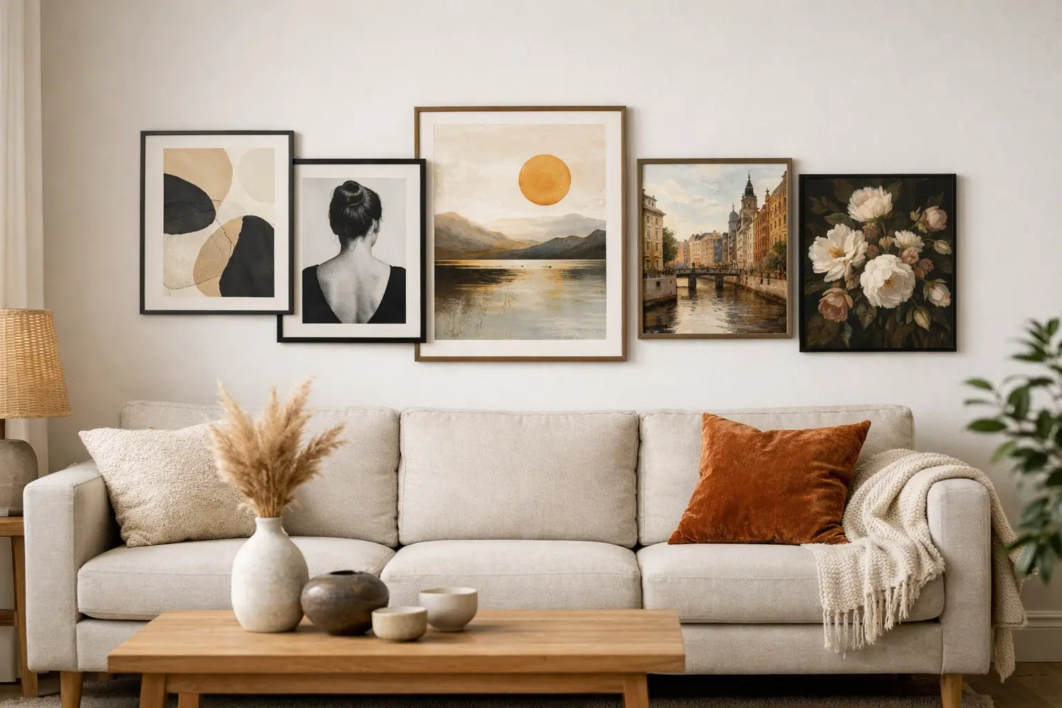 Kunstprints stylen boven de bank in 6 stappen