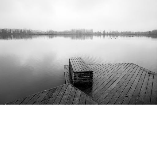 Uitzicht op het vinne, rustbank op vlonder