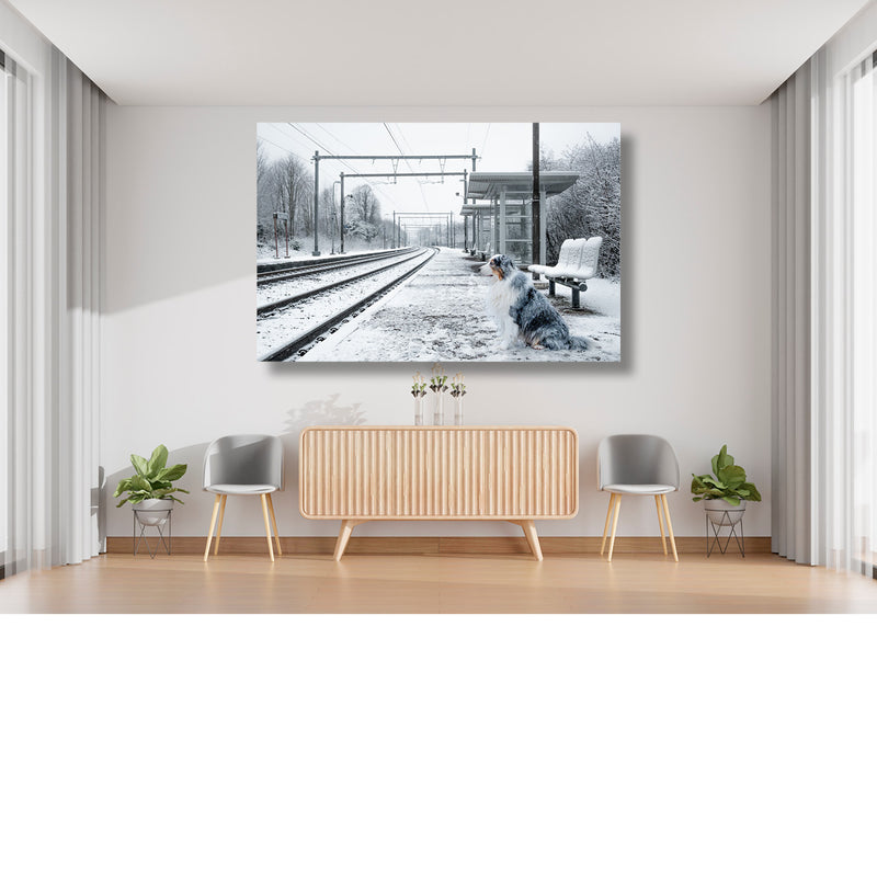Wachten op de trein