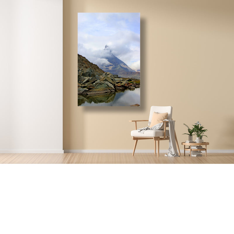 Matterhorn in de wolken