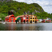 Boothuisjes aan de Feda Fjord