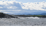 Rotskust van Casariego en de wind die met de golven speelt