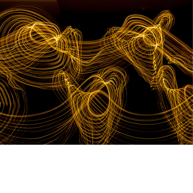 Schilderen met licht op een donkere avond