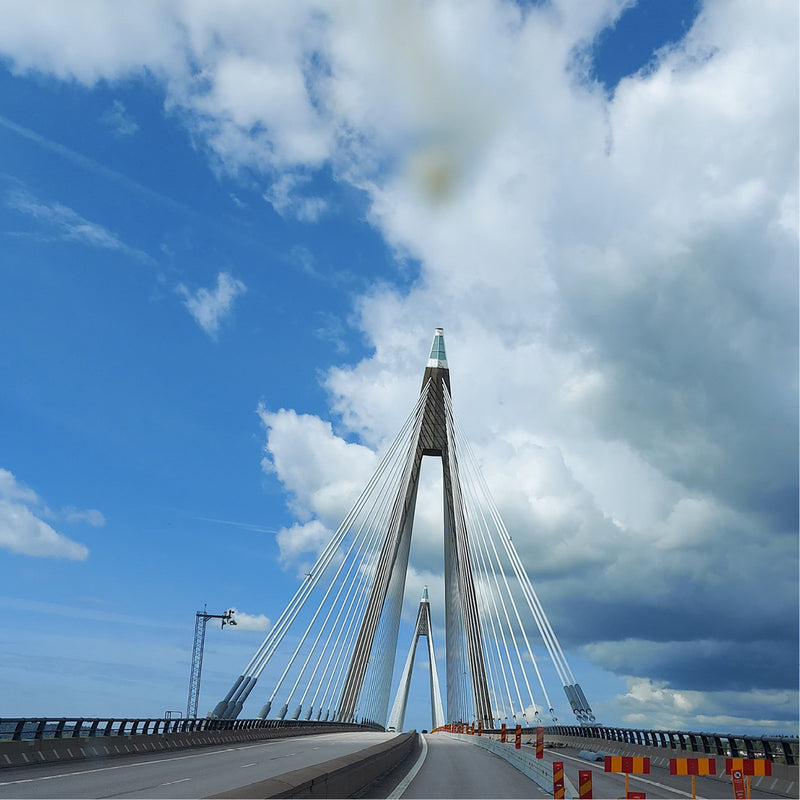 Brug over Byfjord nabij Udevalla in Zweden
