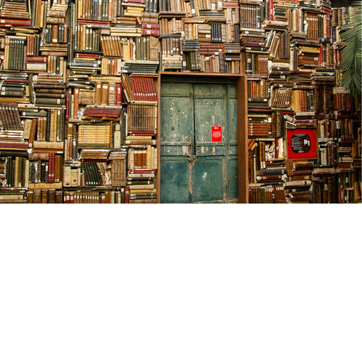 Boekenmuur in Pesaro Italië