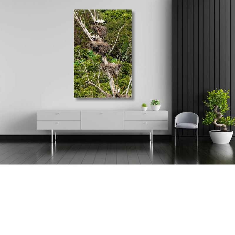 Appartementsgebouw voor ooievaars