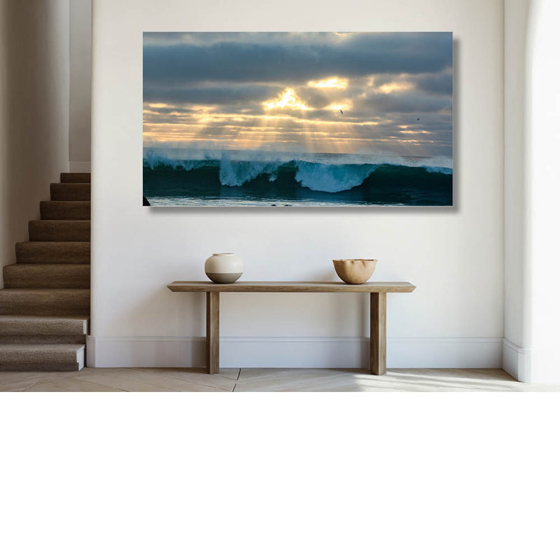 Zon, zee, wolken en wind