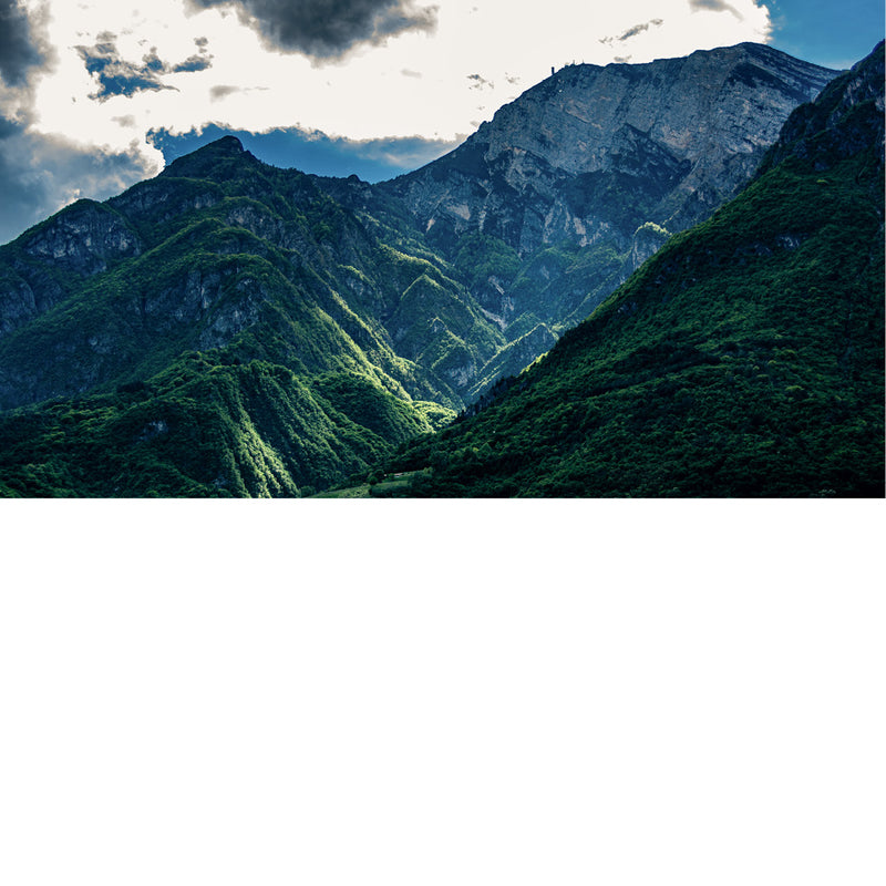 zuidelijke uitlopers van de dolomieten  in Trento Italië