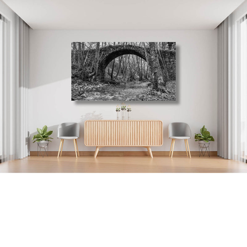 Oude brug in Valdrau