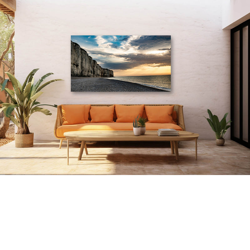 Krijtrotsen aan zee
