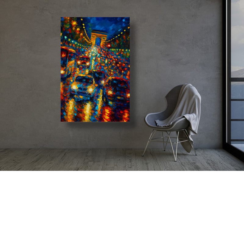 Dansende lichten in de Parijse nacht