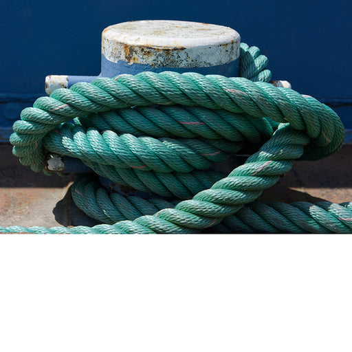 Aanmeer touw van schip aan kade te Vilvoorde