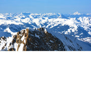 Winter in Kaprun Sell Am See zicht op oostenrijk vanop de Kitzsteinhorn 3029m