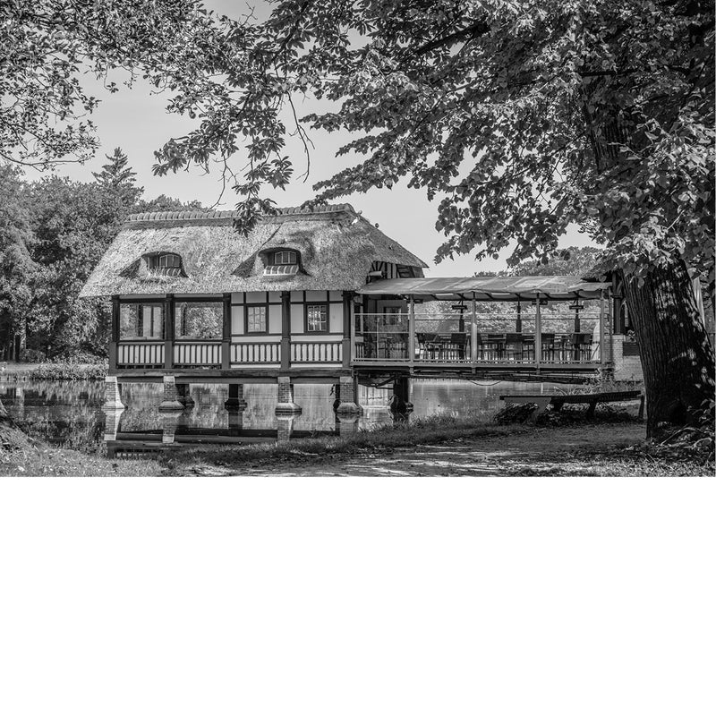 foto aan het boothuisje in het Park van Brasschaat 