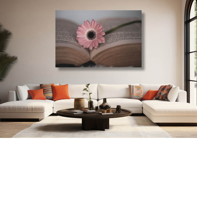 Bloem tussen de bladzijden