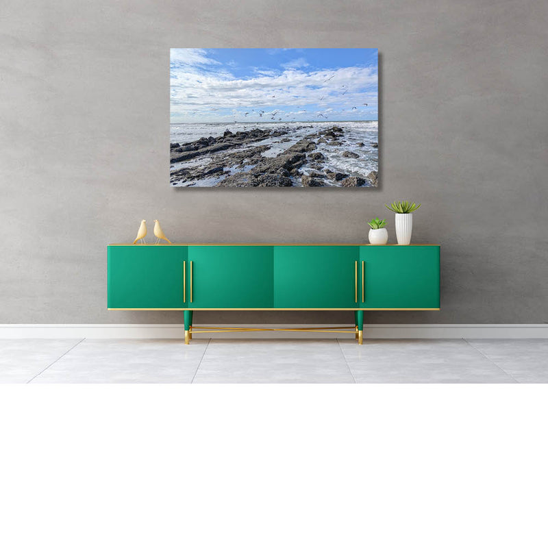 Ontbijt op de golfbreker