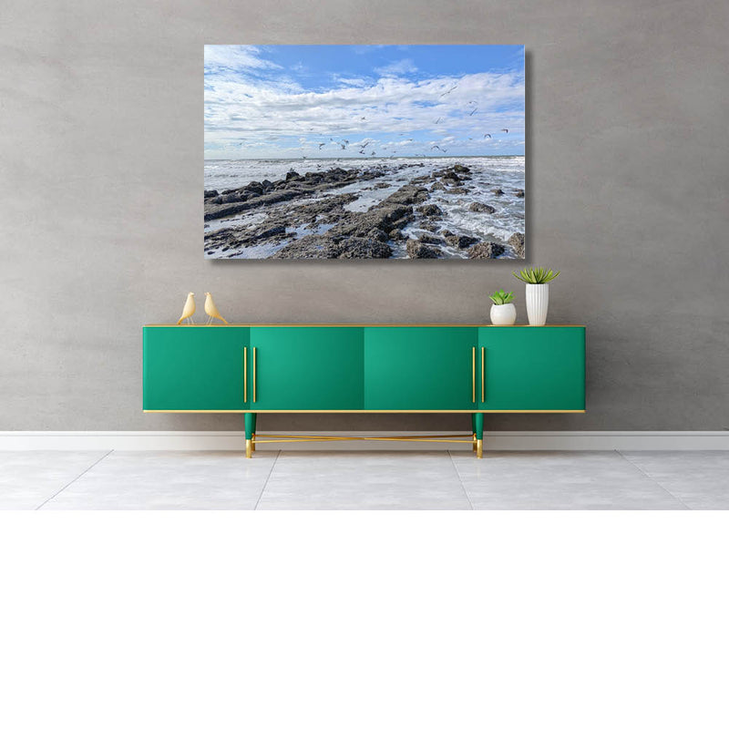 Ontbijt op de golfbreker