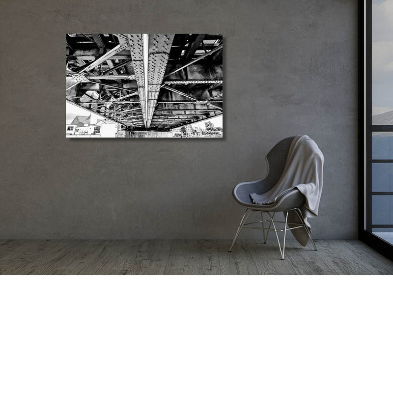 Brugconstructie aan de onderzijde