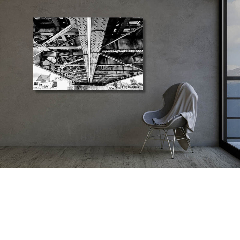 Brugconstructie aan de onderzijde