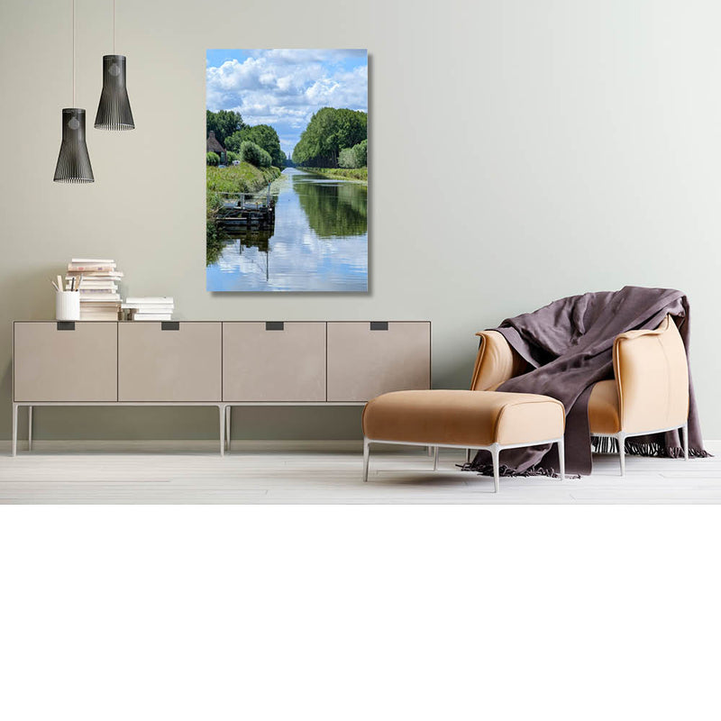 Zicht op Brugge vanuit Damme