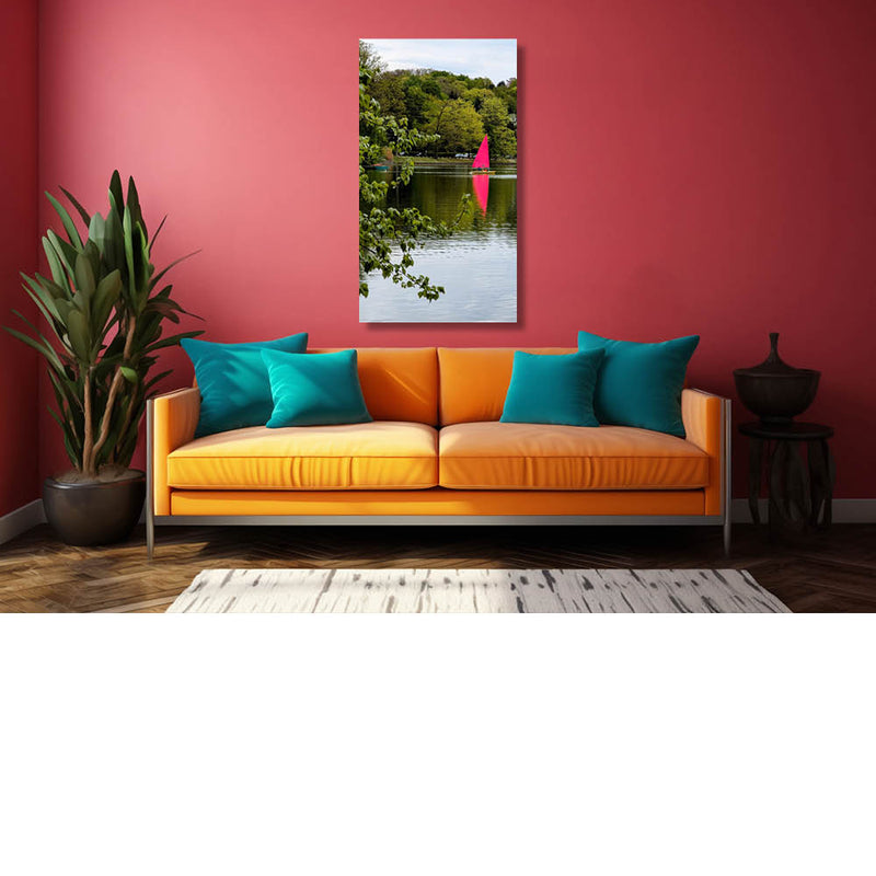 Zeilen op het meer van Genval