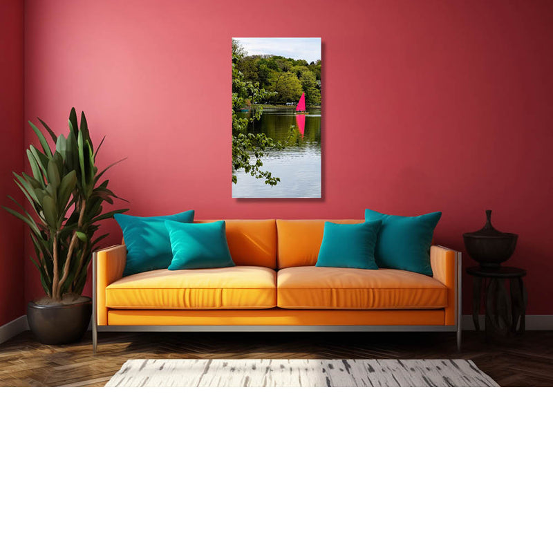 Zeilen op het meer van Genval