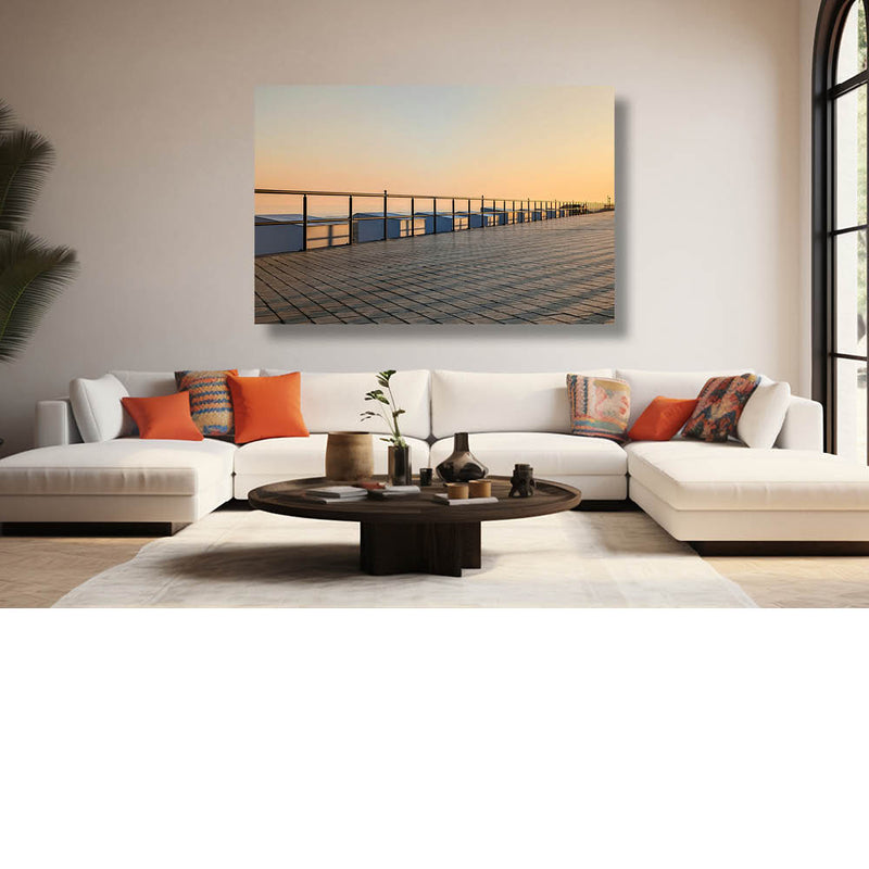 Schaduwkruisen op de strandcabines