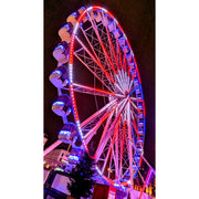 Het verlichte reuzenrad The View in Antwerpen is spectaculair, om in te zitten én om te zien.