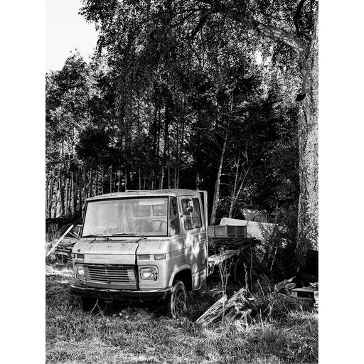 Dit vrachtwagentje heeft genoeg gewerkt en staat op rust.