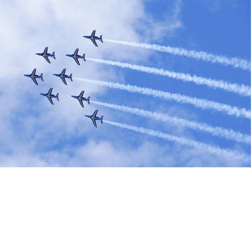 De straaljagerpiloten van de Coxyde Air Show zijn ware luchtacrobaten.