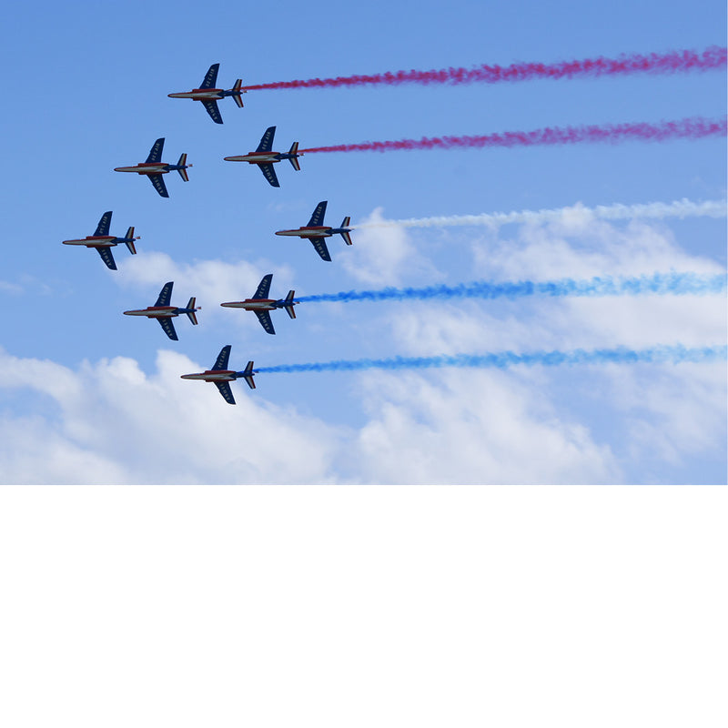 De straaljagerpiloten van de Coxyde Air Show zijn ware luchtacrobaten.