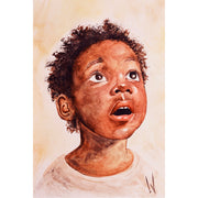 Ben je ook benieuwd naar wat dit jongetje heeft gezien? - Pastel op pastelmat.