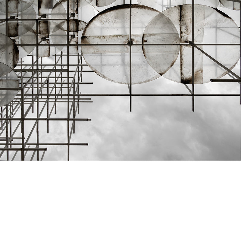 Stelling van beneden naar boven gefotografeerd