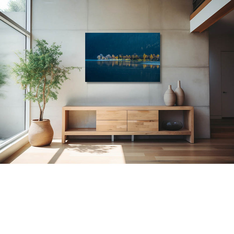 Ijsblauw meer in de Vogezen