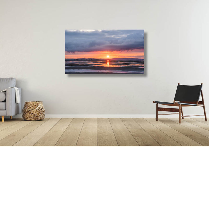 Kleurenspel tijdens zonsondergang