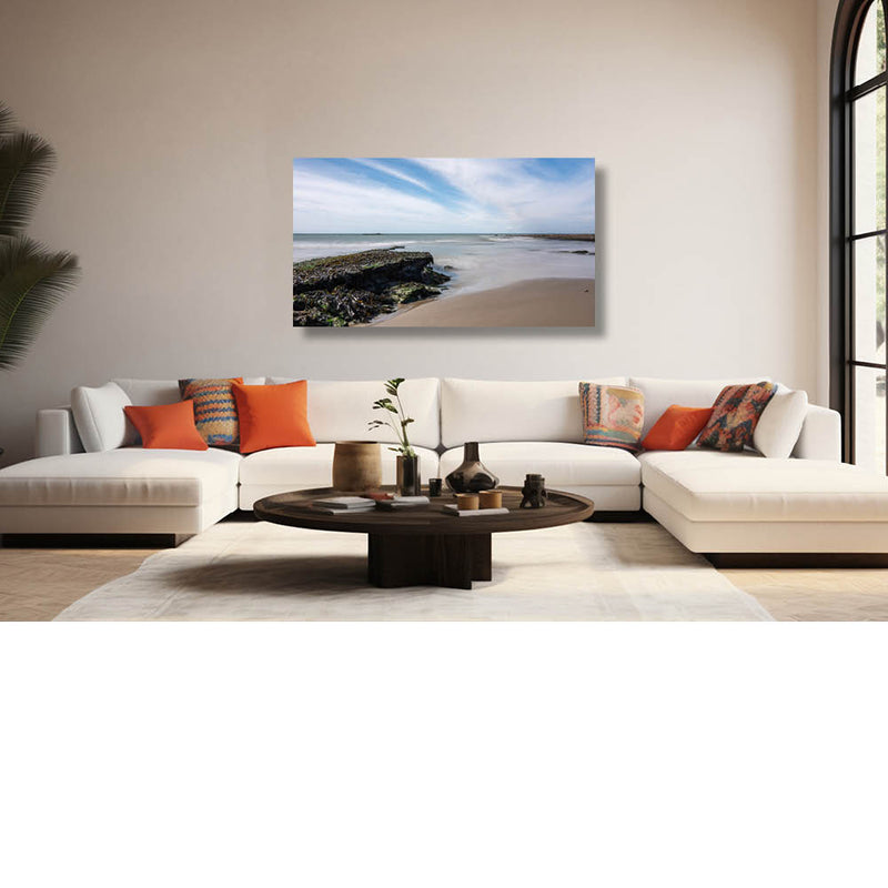 Overgang van steen naar zee