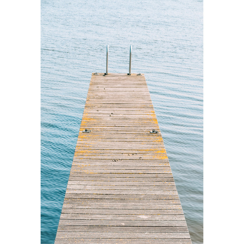 Een steiger in de zee