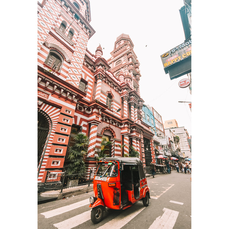 De Rode Moskee in Colombo, Sri Lanka
