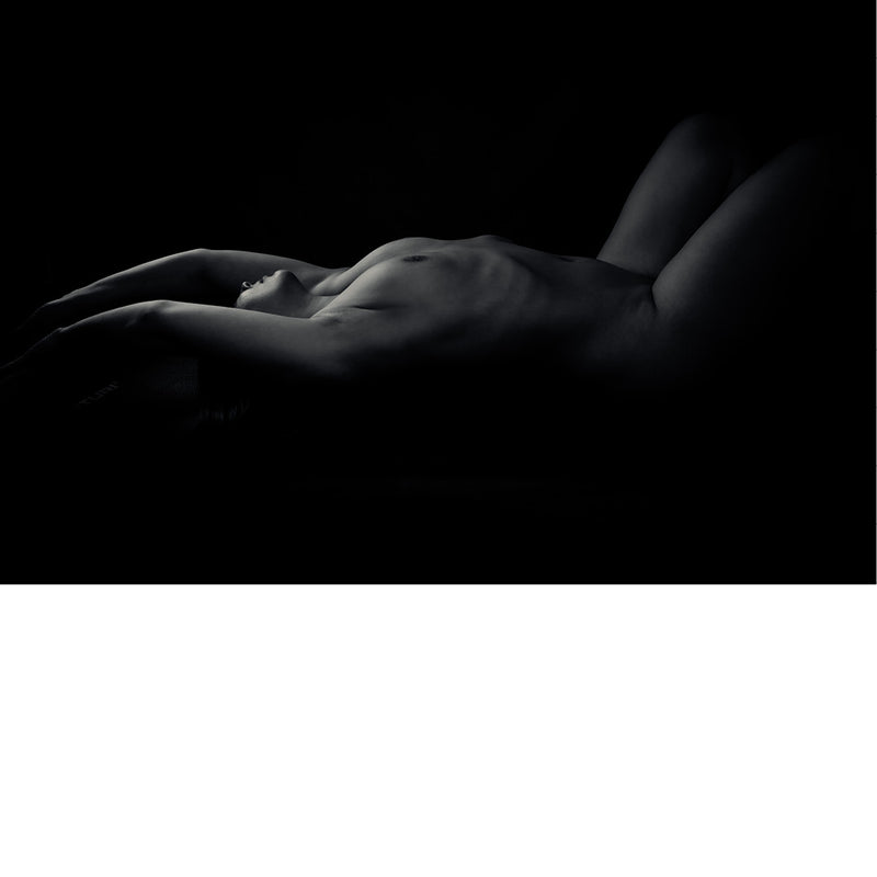 Zwart-wit, low-key uitvoering van human body