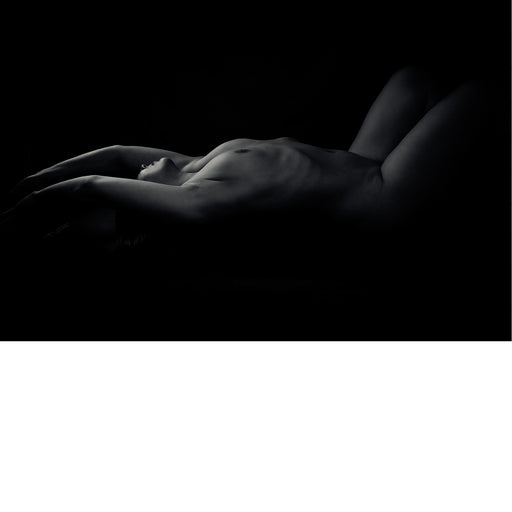 Zwart-wit, low-key uitvoering van human body