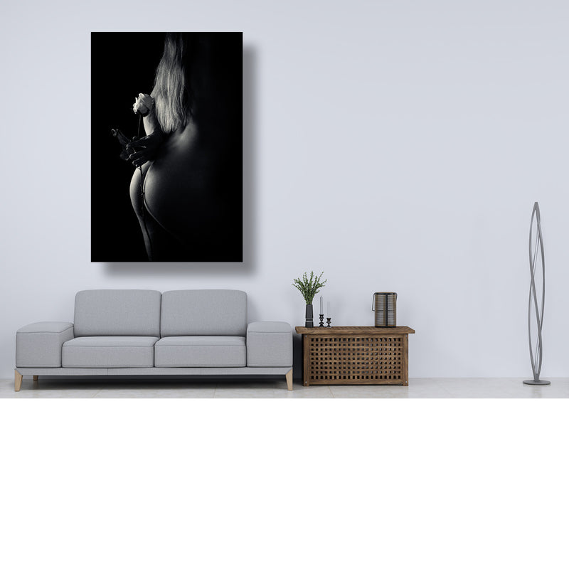 Roos in monochroom