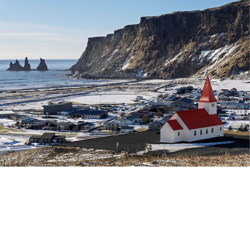 IJsland, Vik, het meest gefotogarafeerde kerkje van IJsland