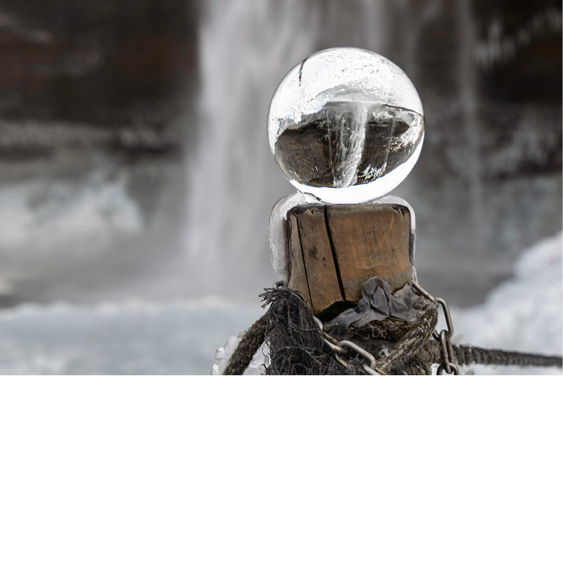 Frozen waterfall