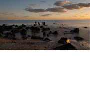 Bijna gaat de zon onder. Het gouden uurtje 